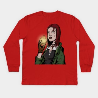 Liz Sherman Kids Long Sleeve T-Shirt